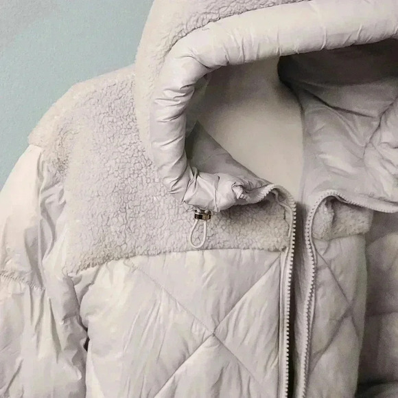 Koolaburra by UGG Mixed Media Sherpa & Quilted Parka puffer hooded jacket sz xxl - Picture 4 of 15